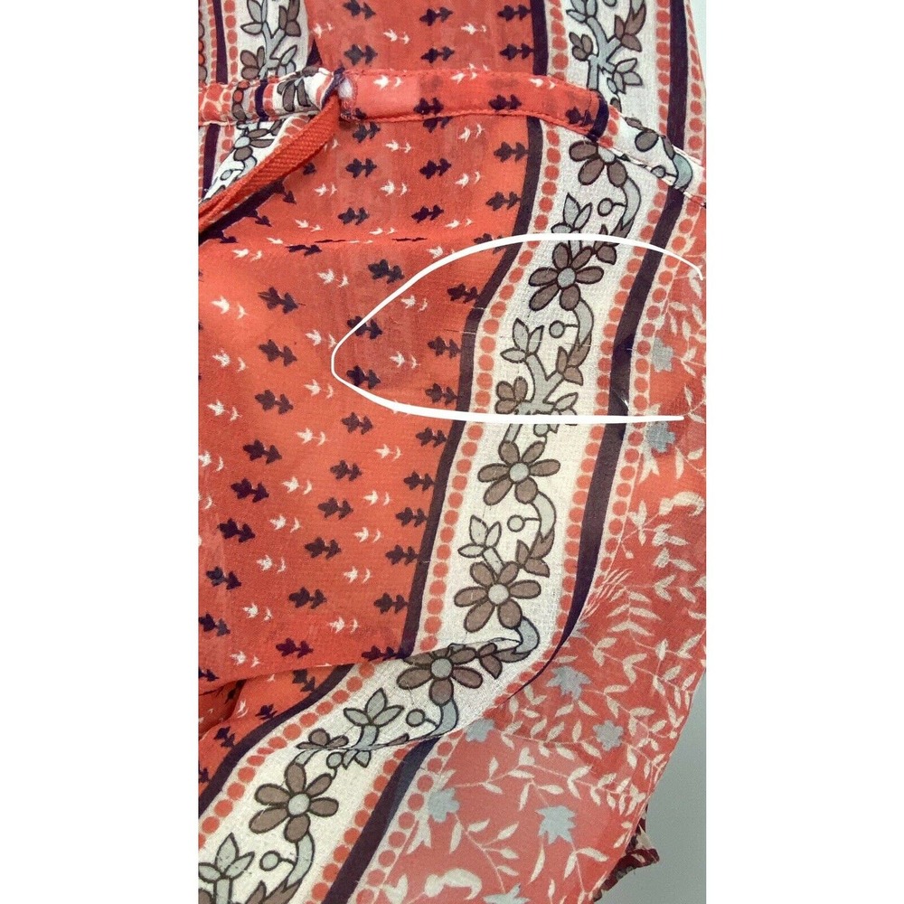 Free People Moonlight Miles Coral Floral Top Tunic - Picture 6 of 12